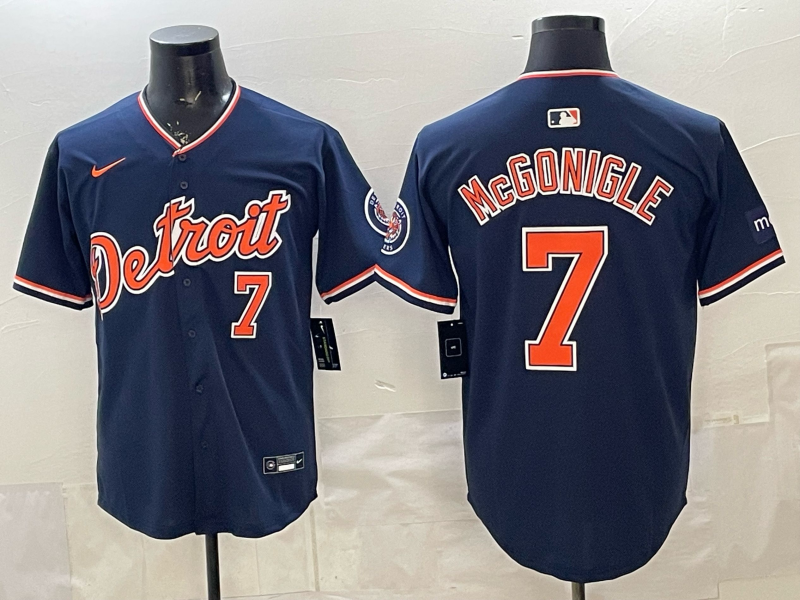 Men Detroit Tigers #7 McGonigle blue Nike 2026 MLB Jersey 0401005